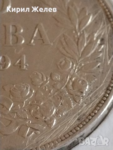 Сребърна монета 5 лева 1894г. Княжество България Княз Фердинанд първи 43044, снимка 6 - Нумизматика и бонистика - 43951267