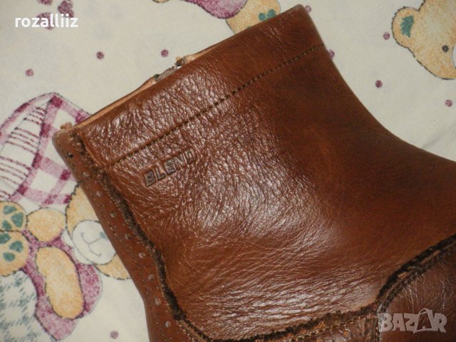 BLEND и SELECTED HOMME мъжки нови естествена кожа 42, снимка 5 - Мъжки боти - 43583881
