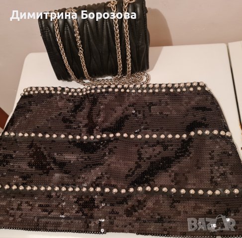 Кожена поличка с пайети , снимка 3 - Поли - 43051362