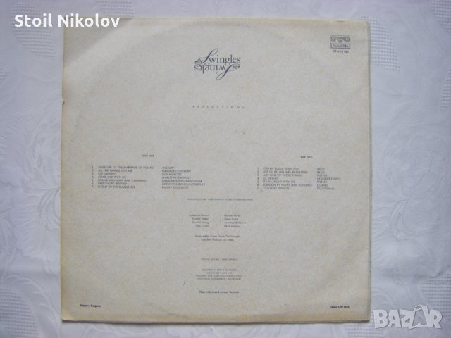 ВТА 12134 - The Swingles ‎– Reflections, снимка 4 - Грамофонни плочи - 35384961