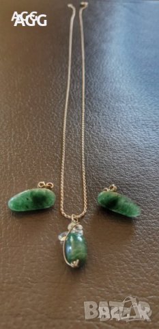 Много нежен лот от сребро и естествени камъни, снимка 2 - Бижутерийни комплекти - 40066406