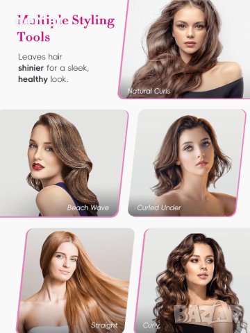 2 в 1 Керамична преса и маша за коса LANDOT, снимка 3 - Преси за коса - 43106366