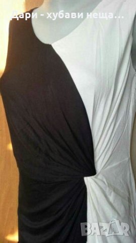 Черно бяла рокля от меко трико🌹👗M, L🌹👗арт.4105, снимка 4 - Рокли - 33318111