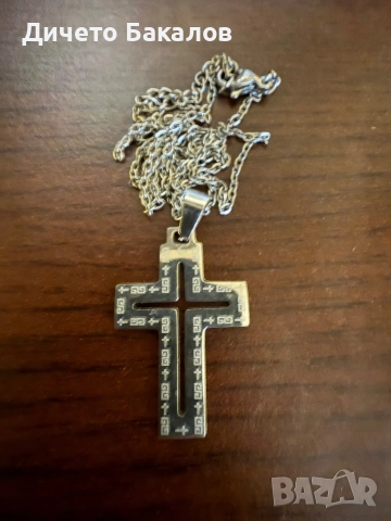 Сребърно колие с кръст - sterling silver 925