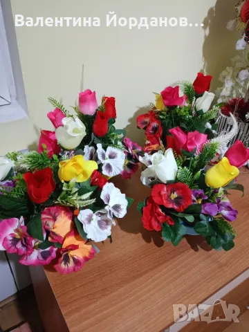 декорации с различни видове цветя , снимка 8 - Декорация за дома - 48358880