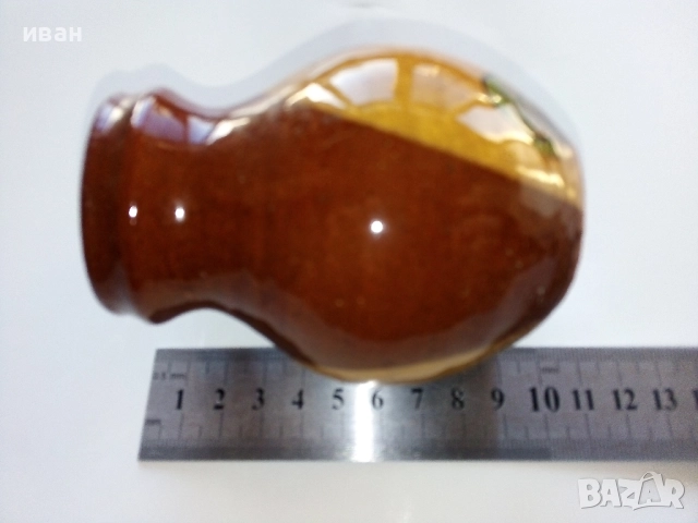 Стара глинена чаша, снимка 4 - Антикварни и старинни предмети - 52803892