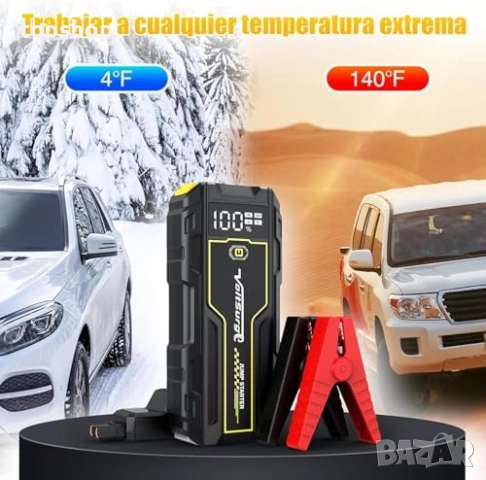 Нов проверен джъмп стартер Преносим стартер VoltSurge, 6000A (до 10 литра дизел или друг вид бензин), снимка 6 - Аксесоари и консумативи - 52435098
