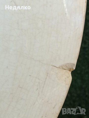 Старинна френска рисувана чиния,1880г, снимка 11 - Антикварни и старинни предмети - 38481752