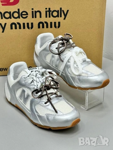 висококачествени дамски маратонки от естествена кожа miu miu new balance, снимка 5 - Маратонки - 51183645
