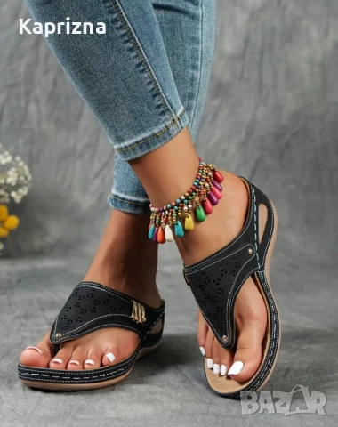 Черни чехли, снимка 3 - Чехли - 51045521