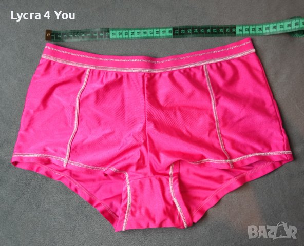 Booty hot shorts L супер лъскави, розови дамски боксерки от ликра, снимка 14 - Бельо - 43290415