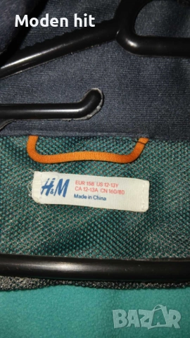 H&M софтшел яке с полар за момче, размер 158 см., снимка 2 - Детски якета и елеци - 52287590