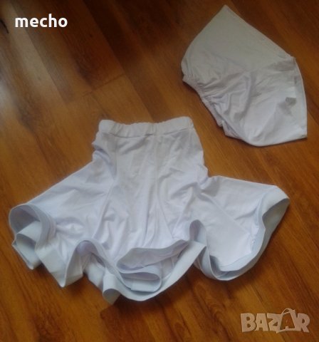 Бяла пола с боксерки за танци