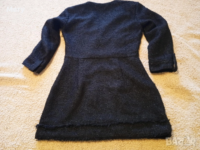 РОКЛЯ/БЛЕЙЗЪР от туид ZARA – XS, снимка 3 - Рокли - 52592569