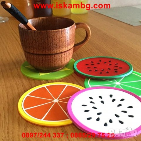 КОМПЛЕКТ СИЛИКОНОВИ ПОДЛОЖКИ ЗА ЧАШИ ПЛОДЧЕТА - код 2128, снимка 2 - Други стоки за дома - 26789370