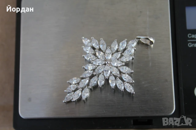 Сребърен кръст , снимка 6 - Колиета, медальони, синджири - 50772255