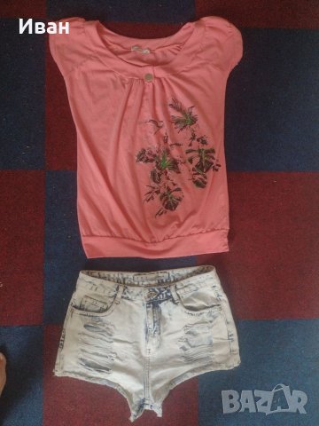 Секси дънки с подарък блузка , снимка 1