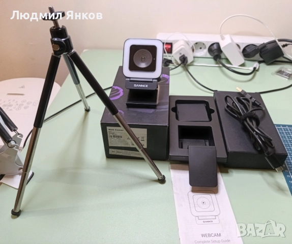 2K Webcam SANNCE W400 – автофокус, 2 микрофона, снимка 2 - Камери - 52770250