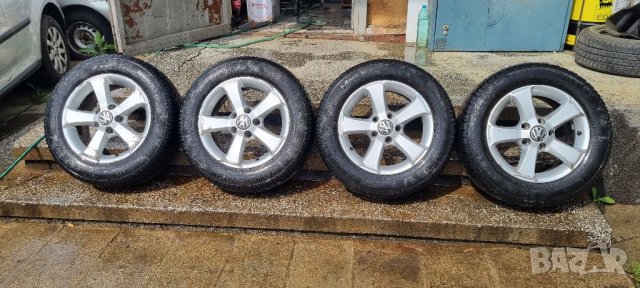 Лети джанти 5x112 vw audi R15 continental 195/65r15, снимка 1 - Гуми и джанти - 36845299