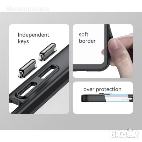 Nothing Phone (2a) Силиконов Калъф Transparent TPU и Протектор, снимка 5 - Калъфи, кейсове - 52664035