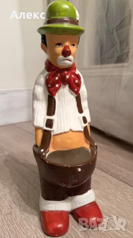 Винтидж порцеланов клоун, палячо– саксия., снимка 1