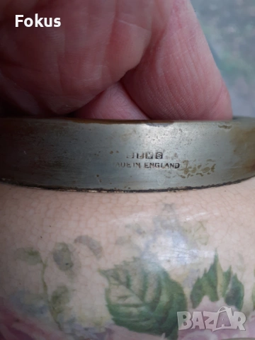 Много стар английски порцелан буркан за бисквити, снимка 3 - Антикварни и старинни предмети - 53384768