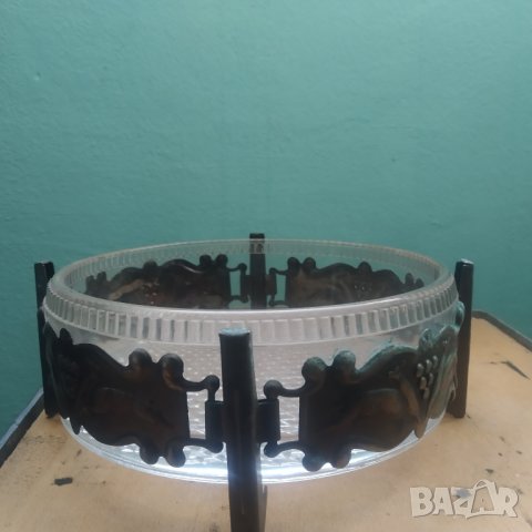 купа,бонбониера арт деко, снимка 2 - Антикварни и старинни предмети - 38348114