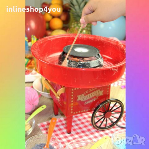 Мини машина за захарен памук за дома, за семейно парти, снимка 3 - Други - 33615185