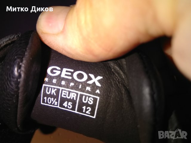 Geox respira Italian Patent  ест.кожа маркови нови дишащи маратонки №45 стелка 295 cm, снимка 8 - Маратонки - 43504014