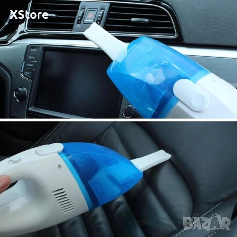 Преносима мини автомобилна прахосмукачка за сухо и мокро почистване, снимка 7 - Аксесоари и консумативи - 52482816