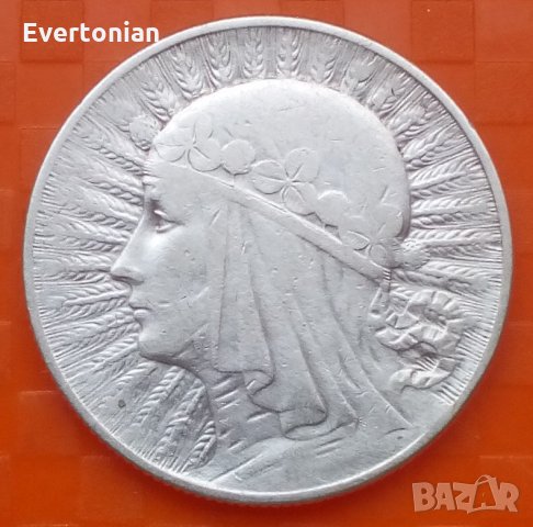 Полша 5 злоти 1934 сребро, снимка 2 - Нумизматика и бонистика - 28766427