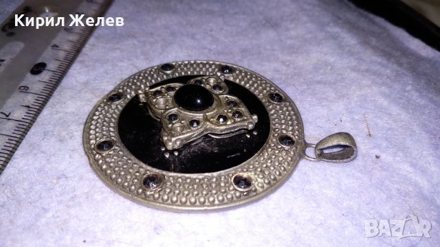 ЕФЕКТЕН ГОЛЯМ СРЕБРИСТ СТИЛИЗИРАН МЕТАЛЕН МЕДАЛЬОН в СТАРИНЕН СТИЛ 34512, снимка 9 - Колиета, медальони, синджири - 39086998