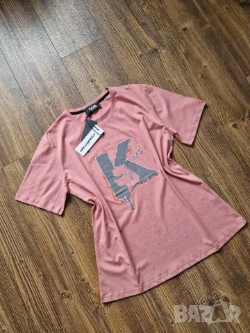 Страхотна дамска тениска KARL LAGERFELD  , нова с етикет, размер S / M ,L , XL, цена 35лв, снимка 2 - Тениски - 49488611