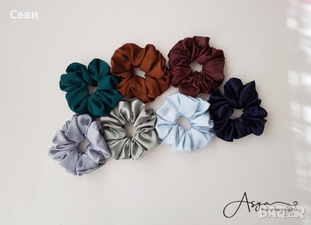 Скрънчита за коса , снимка 11 - Аксесоари за коса - 33703046