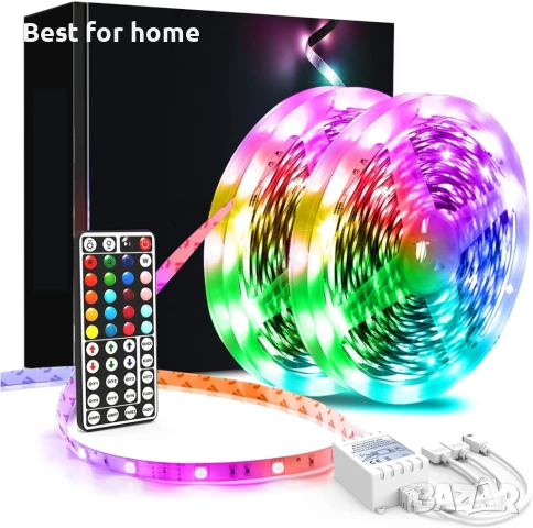 phopollo LED лента, 40 м светлинни ленти с 44-клавишно дистанционно