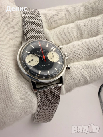 Breitling Top Time 2002-33 – Винтидж Хронограф 1969г. + Кутия и Документи, снимка 5 - Мъжки - 52907525
