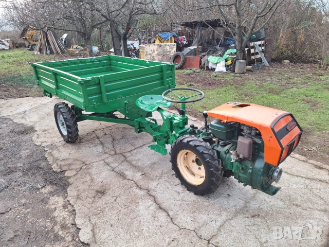 Мотоблок 4х4 с дифер.ремарке 13к.с. Lombardini, снимка 4 - Селскостопанска техника - 52638702