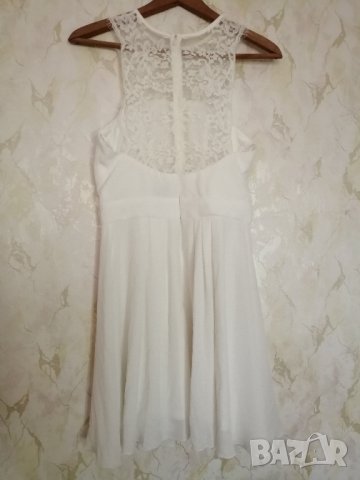 Елегантна дамска рокля с дантела в бял цвят р-р S/M - марка Elise Ryan, снимка 10 - Рокли - 43324748