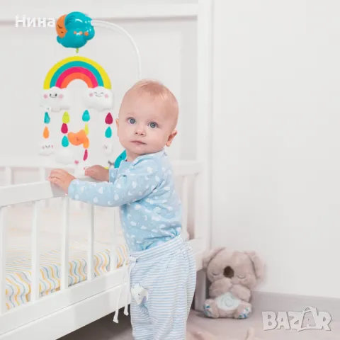 Сензорна музикална въртележка AUBY Dreaming Mobile, снимка 6 - Музикални играчки - 48519431