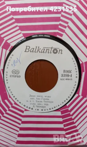 Плочи, винил, музика  балкантон, снимка 4 - Грамофонни плочи - 47707098