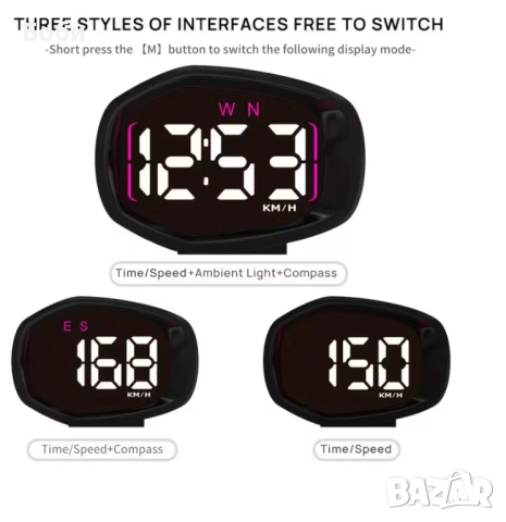 Скоростомер - километраж GPS измерване-часовник и аларми, снимка 2 - Аксесоари и консумативи - 52363063
