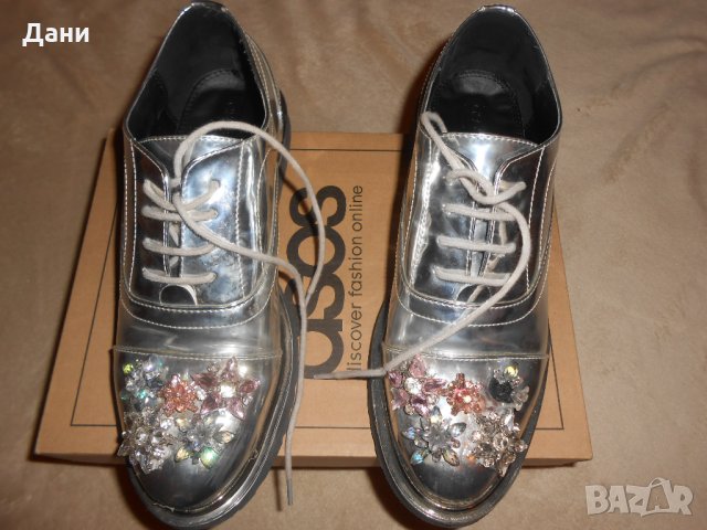 Дамски обувки ASOS - MAYFLOWER  Embellished Flat Shoes, снимка 2 - Дамски елегантни обувки - 26638206