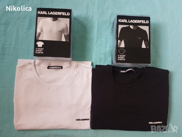 ОРИГИНАЛНИ тениски KARL LAGERFELD,размер L/XL.С кутия!НОВИ!, снимка 1 - Тениски - 26584648