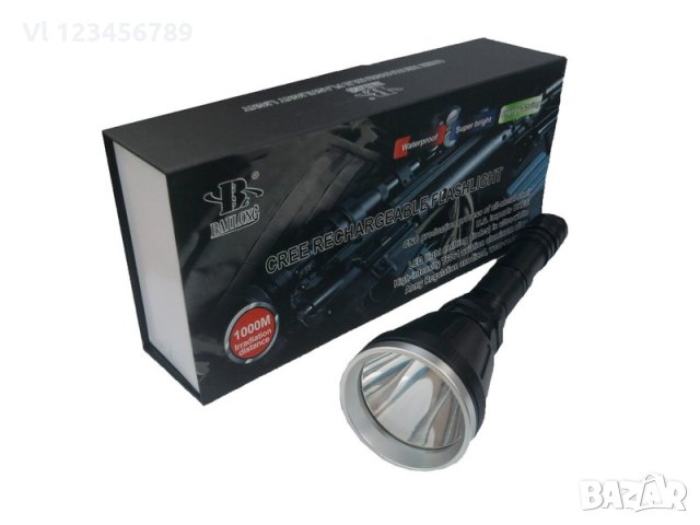 Фенер за лов BL-Q3888 с три сменяеми филтъра,3 батерии, , снимка 1 - Оборудване и аксесоари за оръжия - 32248628