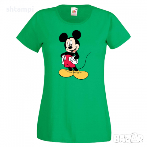 Дамска тениска Mickey Mouse 8 .Подарък,Изненада,, снимка 3 - Тениски - 36526612