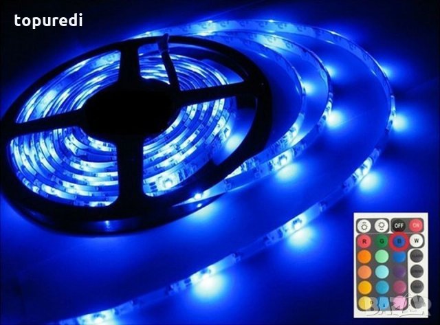 LED RGB цветна диодна лента 5м, снимка 6 - Лед осветление - 28078016