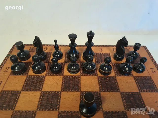 дървена кутия за шах и табла 25/5, снимка 3 - Шах и табла - 50331566