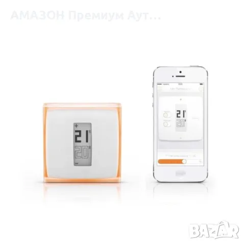 Netatmo Smart Термостат, Wi-Fi, Програмируем, Съвместимост iOS и Android, Бял
