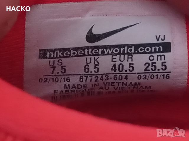 Nike Номер 40 Стелка 25,5 см. 100% Оригинални Внос от Англия, снимка 8 - Маратонки - 44855059