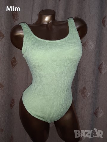 VRS M Зелен еластичен цял бански , снимка 9 - Бански костюми - 40598909